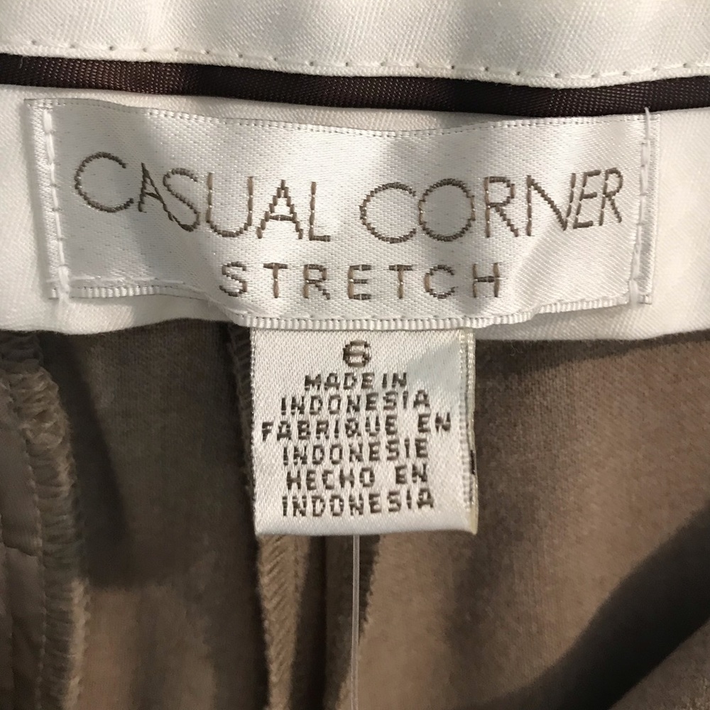 NWT Casual Corner Ladies flat front pants Sz 6 - Picture 10 of 10